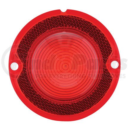 United Pacific C5801 Tail Light Lens - 58, Plastic, Incandescent, Red, Passenger Side, with Guide Script, for 1958 Chevy