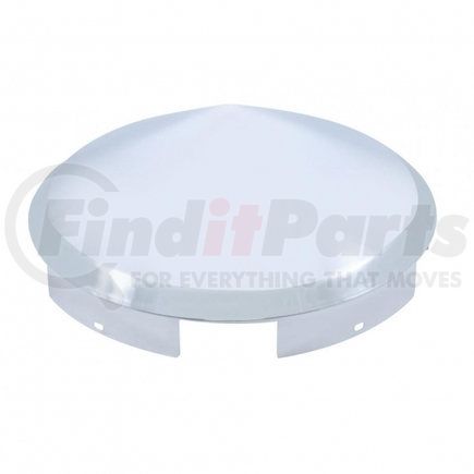 United Pacific 10150 Axle Hub Cap - Front, 5 Even Notched, Chrome, Pointed, 1" Lip