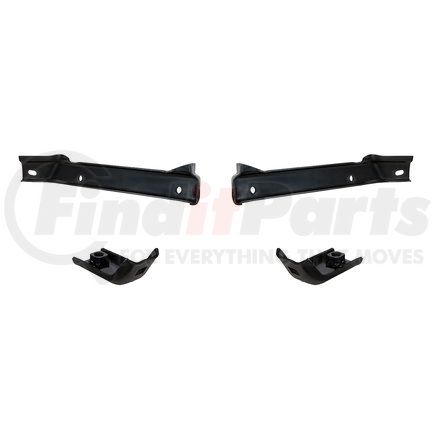 United Pacific 110927 Bumper Bracket Kit - Steel, Original Style Holes, Black EDP, for Chevrolet 2WD Truck