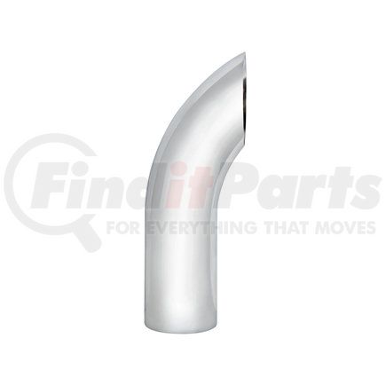 United Pacific C1-5-024 Exhaust Stack Pipe - 5", Curved, Plain Bottom, 24" L