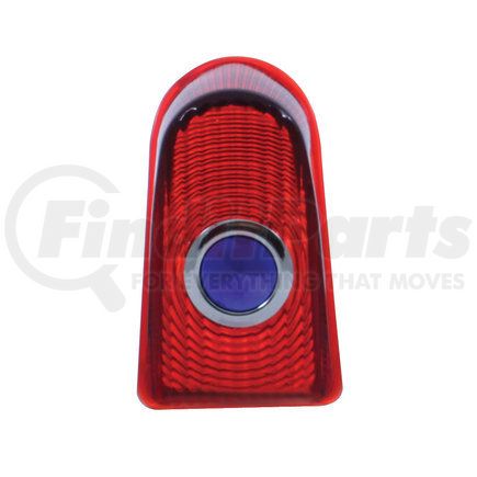 United Pacific C4005-1 Tail Light Lens - Glass, with Blue Dot, for 1949-1950 Chevy Passenger Car