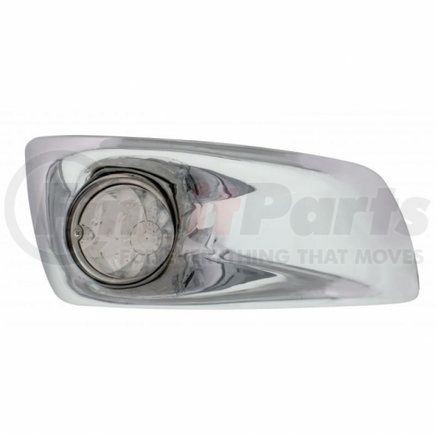 UNITED PACIFIC 42733 Bumper Guide Light - Bumper Light Bezel, RH, with 17 LED Watermelon Light, for 2007-2017 KW T660, Amber LED/Clear Lens