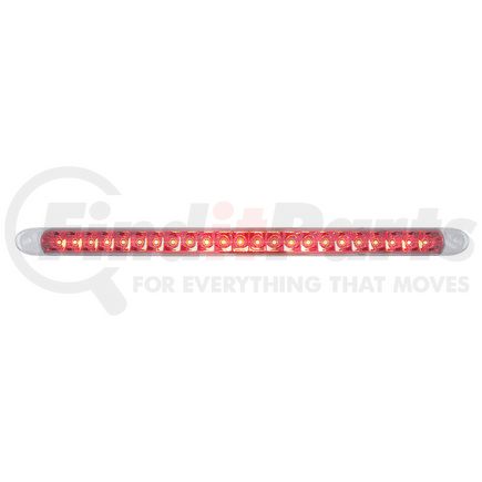 United Pacific 37092B Brake / Tail / Turn Signal Light - Bulk, 17-1/4" Reflector Light Bar Only, 23 SMD LED, Red LED/Clear Lens