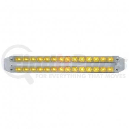UNITED PACIFIC 37675 Turn Signal Light - Dual 14 LED 12" Light Bars, Amber LED/Chrome Lens