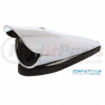 UNITED PACIFIC 30608B - truck cab light housing - chrome "competition series" led cab light housing with visor | chrme "competition srs" led cab lght housing, visor for grakon 1000 style lght