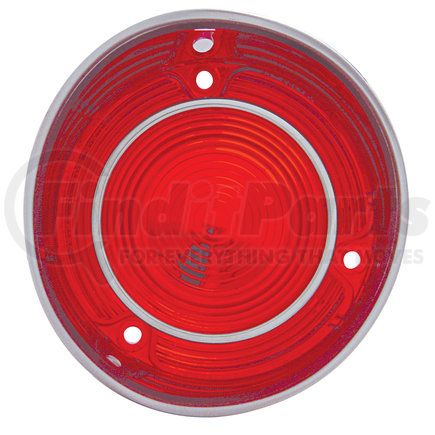 United Pacific CH030R Tail Light Lens - Plastic, Passenger Side, with Stainless Steel Trim, for 1971 Malibu and Chevelle "SS"