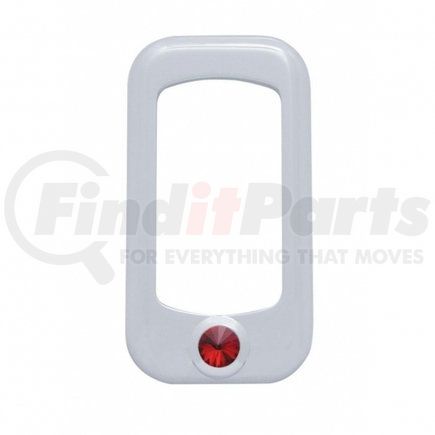 UNITED PACIFIC 41146 Rocker Switch Face Plate - Rocker Switch Trim, with Red Diamond