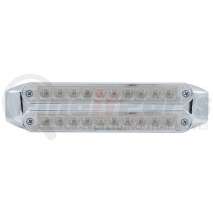 United Pacific 37199 Brake/Tail/Turn Signal Light - Dual 10 LED 6.5", Bars, Red LED/Clear Lens
