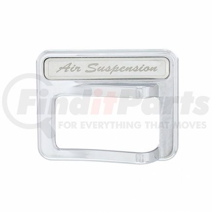 United Pacific 41764 Rocker Switch Cover - Air Suspension, Chrome, for 2014+ Peterbilt