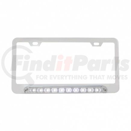 UNITED PACIFIC 36541 - license plate frame - chrome deluxe led license plate frame | chrome deluxe led license plate frame