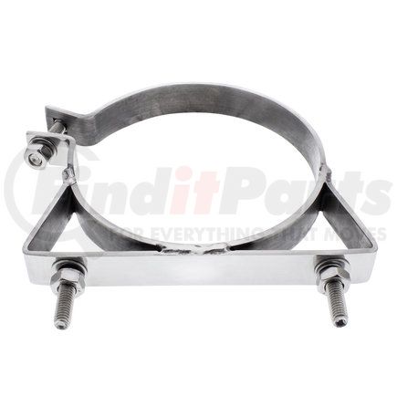 UNITED PACIFIC 21296 - exhaust clamp - 6" kenworth stainless exhaust clamp | 6" stainless exhaust clamp for kenworth