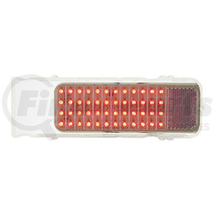 United Pacific CTL6803C Tail Light Lens - 48 LED, Clear, for 1968 Chevy Camaro