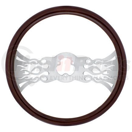 United Pacific 88104 Steering Wheel - 18", Wood, Inferno