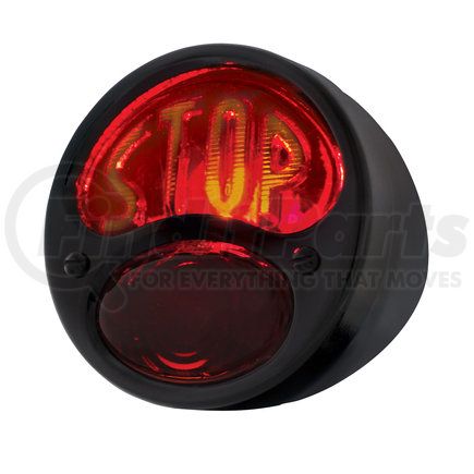 UNITED PACIFIC A1040-12VSTP Tail Light - RH, Stop Lens, with Black Housing Assembly, for 1928-1931 Ford Model A