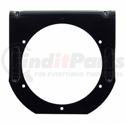 United Pacific 34007 Light Bracket - 4" Black Utility, with Flange and 1 Cutout