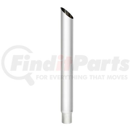 United Pacific M3-65-108 Exhaust Stack Pipe - 6", Mitred, Reduce To 5" O.D. Bottom, 108" L