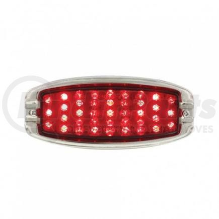 United Pacific C4061RL Tail Light Assembly - 39 LED 12V, Driver Side, with Black Housing & Stainless Steel Bezel, Red Lens, for 1941-1948 Chevy Passenger Car