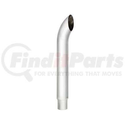 United Pacific C3-65-036 Exhaust Stack Pipe - 6", Curved, Reduce To 5" O.D. Bottom, 36" L