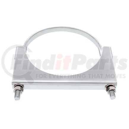 UNITED PACIFIC 10291 - exhaust clamp - 6" chrome u- bolt exhaust clamp | 6" chrome u-bolt exhaust clamp