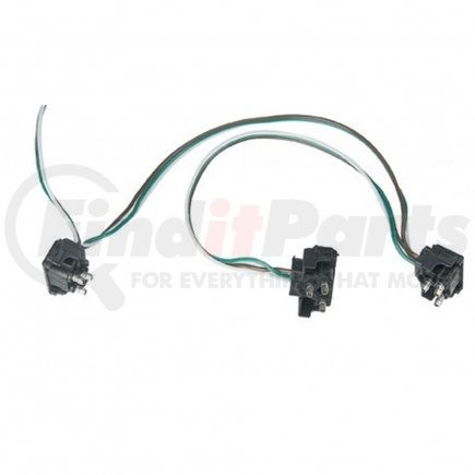 UNITED PACIFIC 34226P - wiring harness - 3 prong right angle plug wiring harness with 3 plugs - 12" lead, card packaging | 3 prong right angle plug wiring harness with 3 plugs - 12" lead