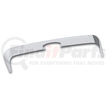 United Pacific 29134 Hood Deflector - Bug Deflector, Stainless, for 2014+ Peterbilt 567