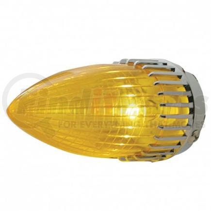 United Pacific C8010 Tail Light Assembly - OEM Style, Incandescent, Amber Lens, with Chrome Housing, for 1959 Cadillac