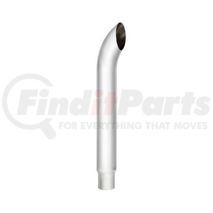 UNITED PACIFIC C3-65-048 Exhaust Stack Pipe - 6", Curved, Reduce To 5" O.D. Bottom, 48" L