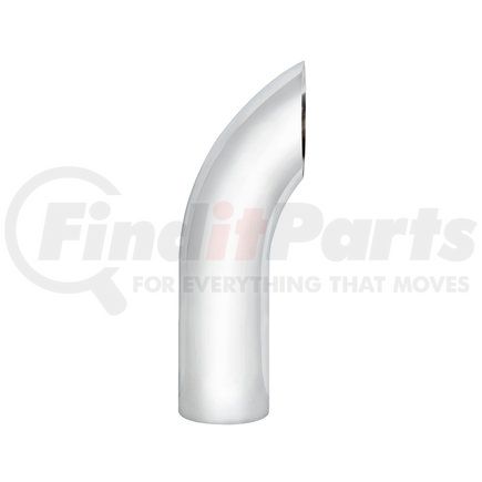 UNITED PACIFIC C1-5-036 - exhaust stack pipe - 5" curved plain bottom exhaust - 36" l | 5" curved plain bottom exhaust - 36" l