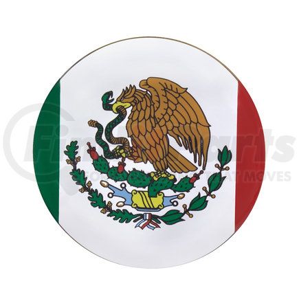 UNITED PACIFIC 22943B - 1-3/4" round glossy sticker - mexico flag | 1-3/4" round glossy sticker - mexico flag