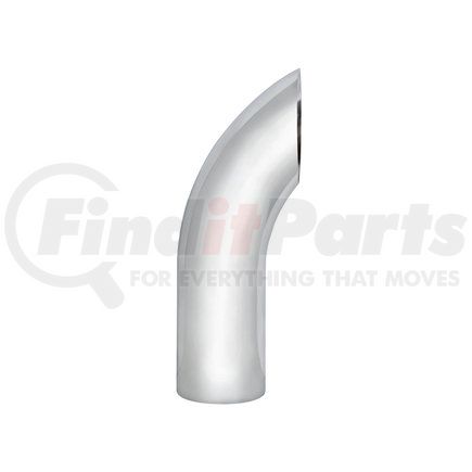 United Pacific C1-5-018 Exhaust Stack Pipe - 5", Curved, Plain Bottom, 18"L