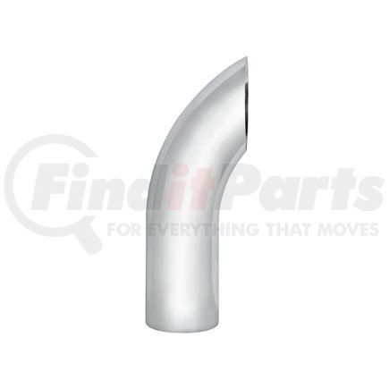 UNITED PACIFIC C1-5-018 - exhaust stack pipe - 5" curved plain bottom exhaust - 18"l | 5" curved plain bottom exhaust - 18"l