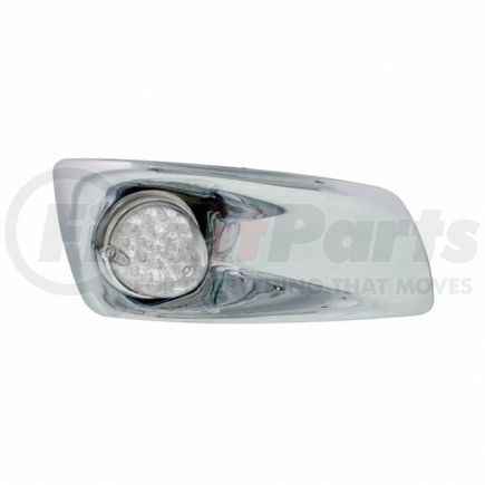 United Pacific 42757 Bumper Guide Light - Bumper Light Bezel, Front, RH, with 19 LED Reflector Light, Amber LED/Clear Lens, for Kenworth T660