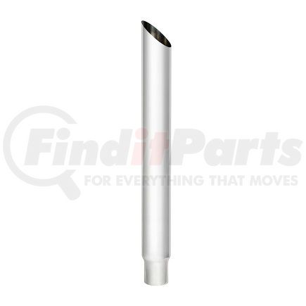 United Pacific M3-65-096 Exhaust Stack Pipe - 6", Mitred, Reduce To 5" O.D. Bottom, 96" L