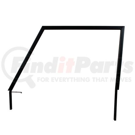 United Pacific 110479 Door Window Frame - Driver Side, Black, Steel, Black EDP, for 1966-1977 Ford Bronco