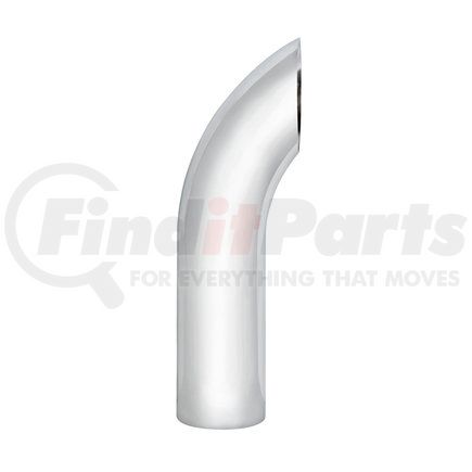 United Pacific C1-5-072 Exhaust Stack Pipe - 5", Curved, Plain Bottom, 72"L