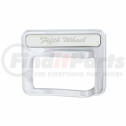 UNITED PACIFIC 41765 Rocker Switch Cover - Fifth Wheel, Chrome, for 2014+ Peterbilt