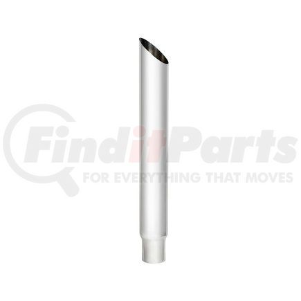 United Pacific M3-65-036 Exhaust Stack Pipe - 6", Mitred, Reduce To 5" O.D. Bottom, 36" L