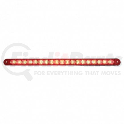 United Pacific 37941 Brake/Tail/Turn Signal Light - 19 LED 12" Reflector, Bar, with Bezel, Red LED/Red Lens