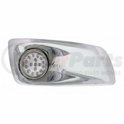 United Pacific 42741 Bumper Guide Light - Bumper Light Bezel, RH, with 17 Amber LED Hi/Lo Clear Style Reflector Light, for KW T660, Clear Lens