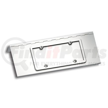 United Pacific 29132 License Plate - Polished, for 2008-2015 Peterbilt 388/2008-2022 Peterbilt 389