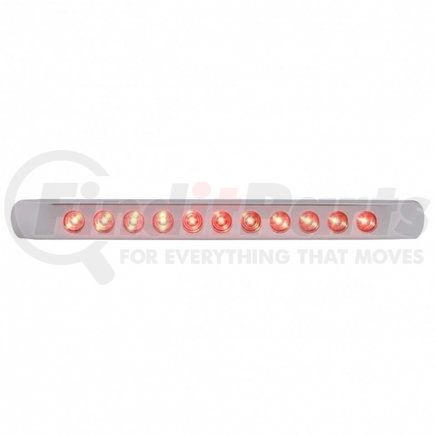 United Pacific 39691 Brake/Tail/Turn Signal Light - 11 LED 17", Bar, with Bezel, Red LED/Red Lens