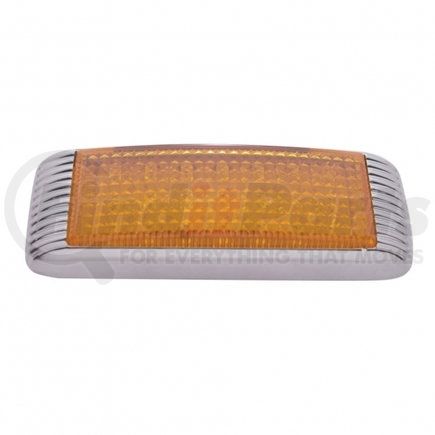 United Pacific FPL4111A Parking Light - 21 LED, 1941 Ford Car Style, Front, Chrome, Amber LED, with Flush Mount