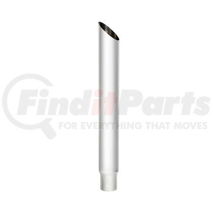 United Pacific M3-65-060 Exhaust Stack Pipe - 6", Mitred, Reduce To 5" O.D. Bottom, 60" L