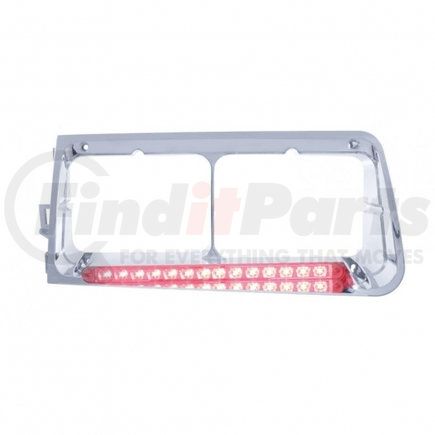 UNITED PACIFIC 32582 Headlight Bezel - LH, 14 LED, Red LED/Clear Lens, for Freightliner FLD