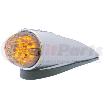 United Pacific 39824 Truck Cab Light - 19 LED Bullet Watermelon Grakon 1000, Amber LED/Clear Lens