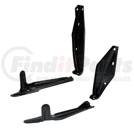 United Pacific 110734 Firewall Support Brackets - 14/16 Gauge Sheet Metal, Weldable Primer, for 1948-1952 Ford Truck
