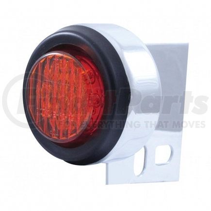 United Pacific 10991 Mud Flap Hanger End Light - 9 LED, with Grommet, Red LED/Red Lens