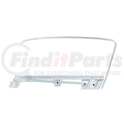 United Pacific 110637 Door Glass Frame Kit - for 1967-1968 Ford Mustang Fastback