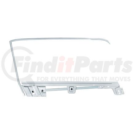United Pacific 110634 Door Glass Frame Kit - for 1967-1968 Ford Mustang Convertible