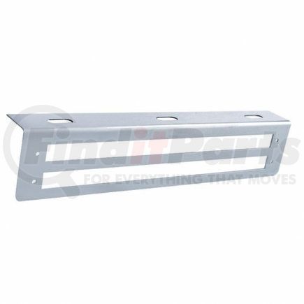 UNITED PACIFIC 20775B - light bar bracket - 12-3/4" stainless light bracket with two 12" light cutout (bulk) | 12-3/4" stainless light bracket with two 12" light cutout (bulk)